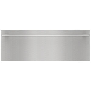 Wolf 30 in. M Series Contemporary Stainless Steel Warming Drawer Front Panel with Tubular Handle, , hires