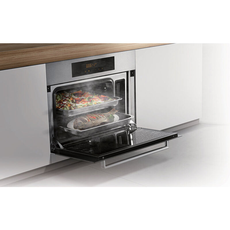 Fotile 24 in. 1.5 cu. ft. Built-In Steam Oven with Dynamic Steam Convection Technology & Self Clean - Stainless Steel, , hires