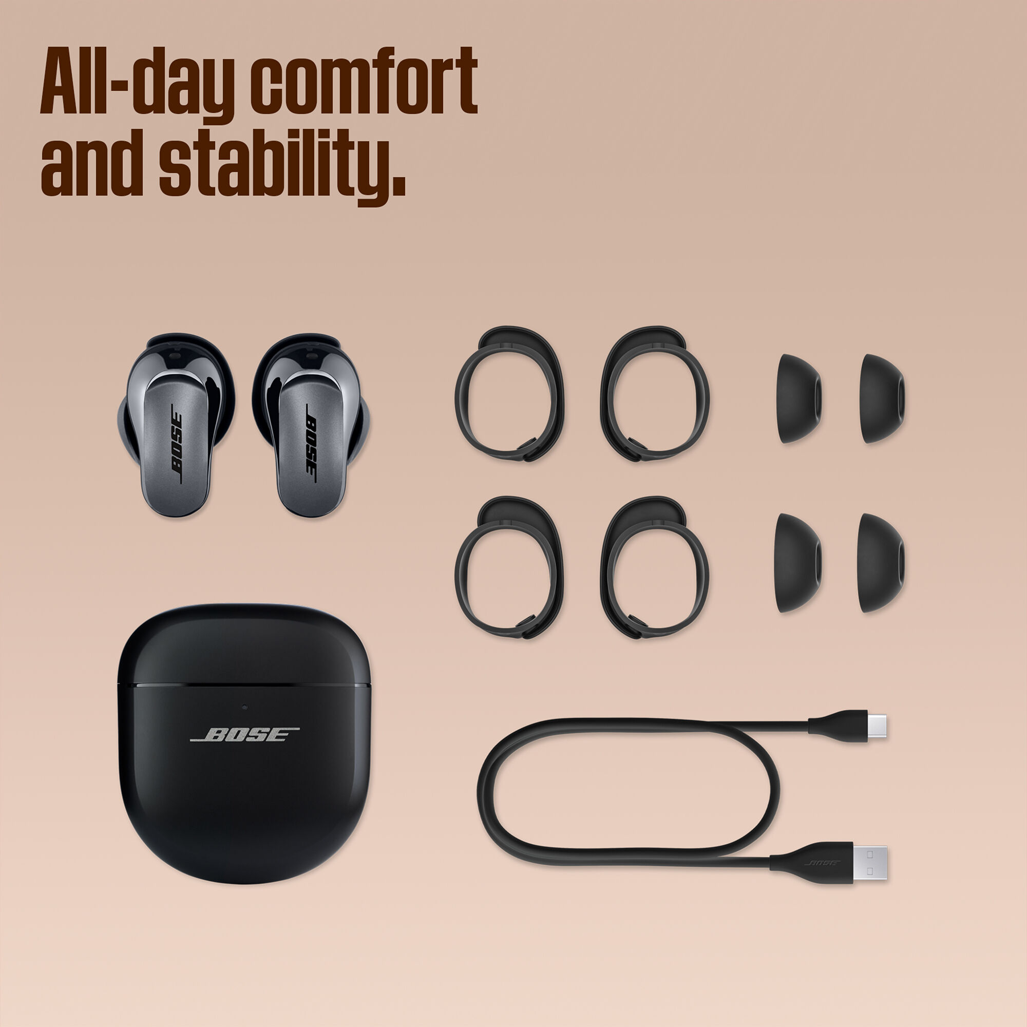 New Bose Quiet Comfort Ultra Earbuds   Black   P.C. Richard & Son