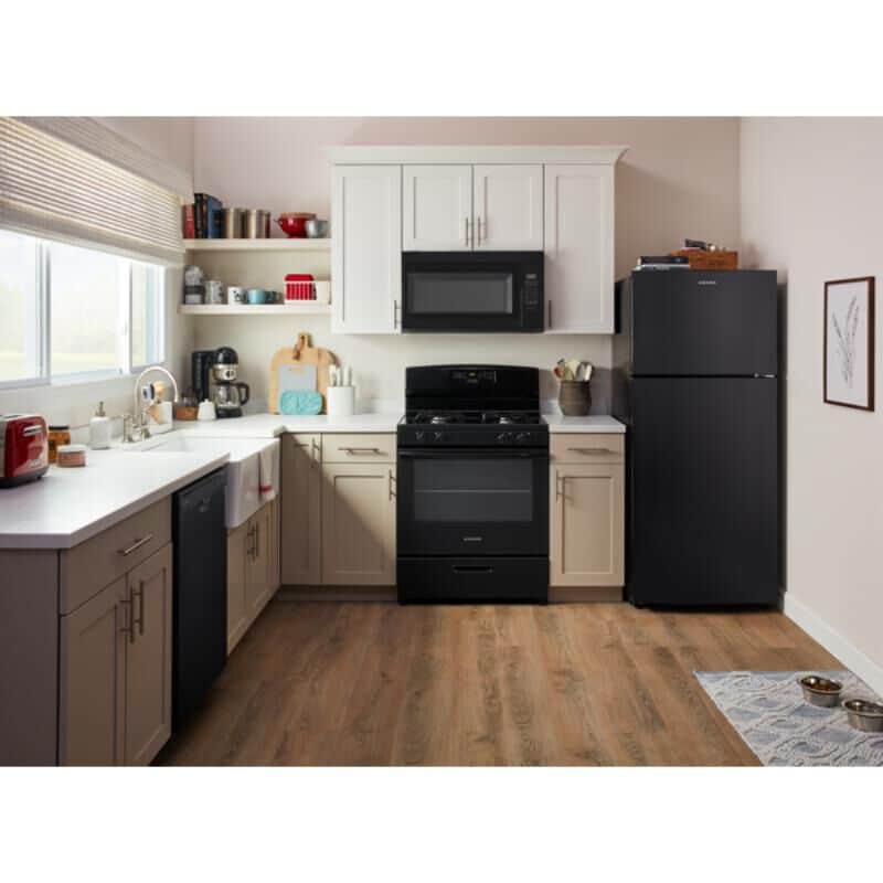 Amana 30 in. 19.3 cu. ft. Garage-Ready Top Freezer Refrigerator - Black, , hires