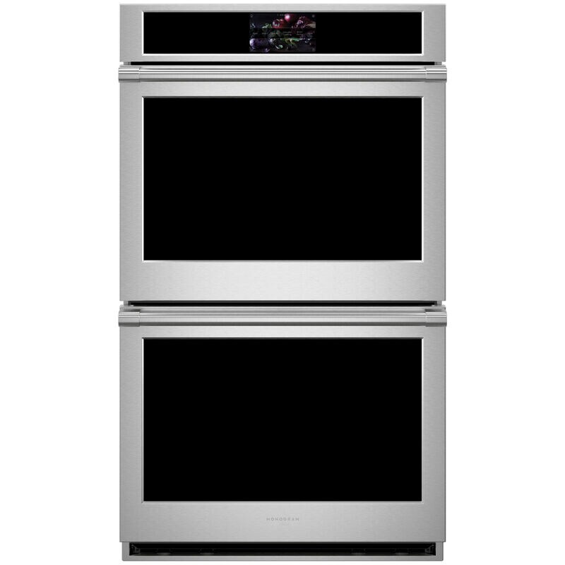 Monogram Statement Series 30 in. 10 cu. ft. Smart Top Control SpeedElectric Double Wall Oven with True European Convection - Stainless Steel, , hires