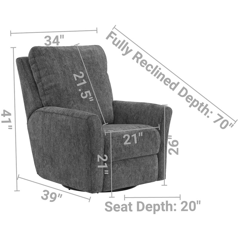 Catnapper Belton Power Rocker Recliner - Stone, Stone, hires