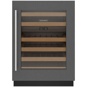 Sub-Zero 24 in. Compact Built-In Smart Wine Cooler with 42 Bottle Capacity, Dual Temperature Zones & Digital Control - Custom Panel Ready, , hires