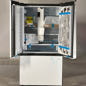 Cafe 36 in. 23.1 cu. ft. Smart Counter Depth French Door Refrigerator with Internal Water Dispenser - Matte White (Open Box Good Condition), , hires