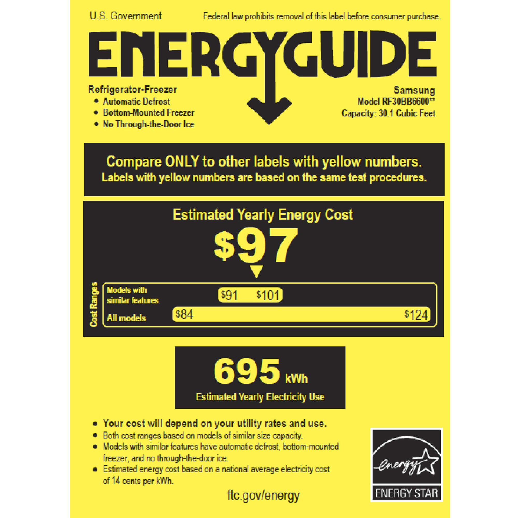 Samsung fridge electricity consumption sales