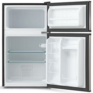 Midea 19 in. 3.1 cu. ft. Mini Fridge with Top Freezer - Stainless Steel, , hires