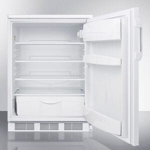 Summit AccuCold 24 in. 5.5 cu. ft. Undercounter Refrigerator with Front-Mounted Lock- White, , hires