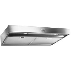 Whirlpool 30 in. Standard Style Range Hood with 3 Speed Settings, 265 CFM, Convertible Venting & 2 LED Lights - Stainless Steel, , hires