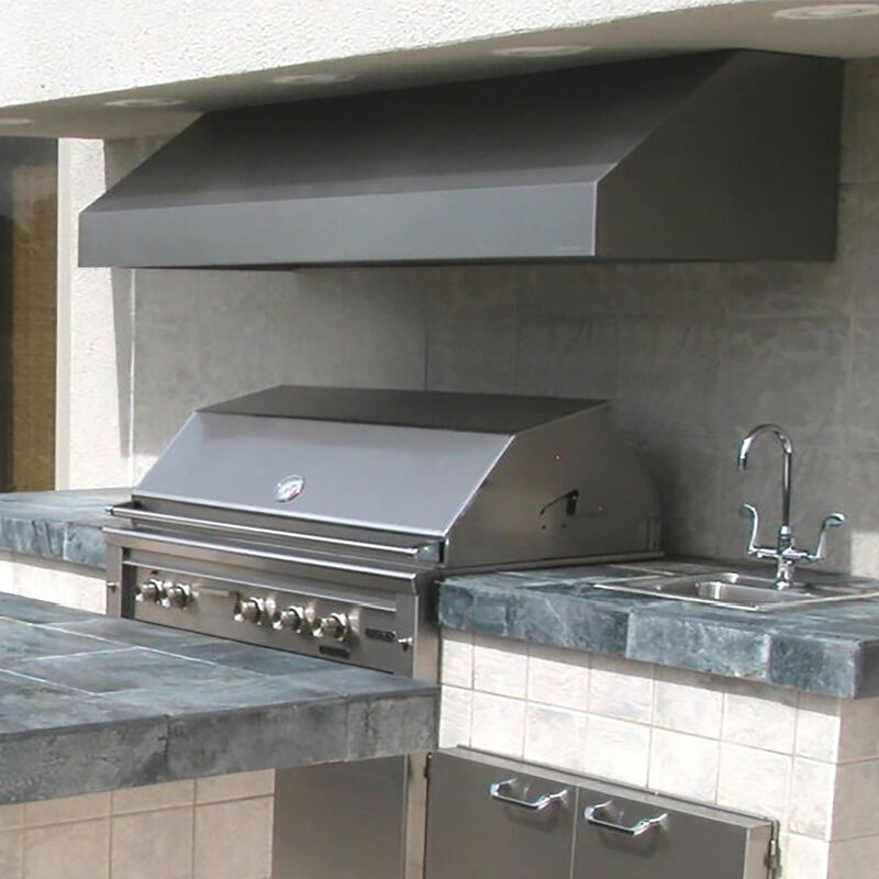 Vent-A-Hood 48 in. Ducted Canopy Pro Style Style Range Hood with 1200 CFM, 3 Fan Speeds & 3 LED Lights - Stainless Steel, , hires