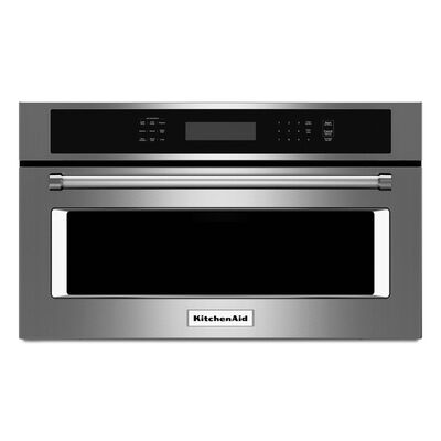 KitchenAid 30 in. 1.4 cu.ft Built-In Microwave with 10 Power Levels & Sensor Cooking Controls - Stainless Steel | KMBP100ESS