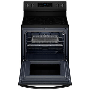 Whirlpool 30 in. 5.3 cu. ft. Air Fry Convection Oven Freestanding Electric Range with 5 Smoothtop Burners - Black, , hires