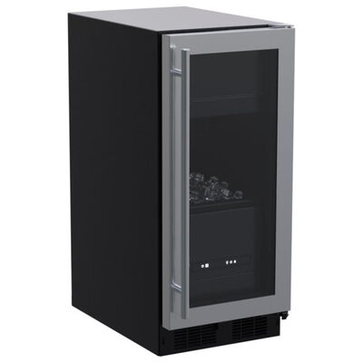 Marvel 15 in. Built-in Undercounter Ice Maker with 28 lb. Ice Storage, Auto-Defrost & Digital Control - Stainless Steel Frame Glass | MLCP215SG01B