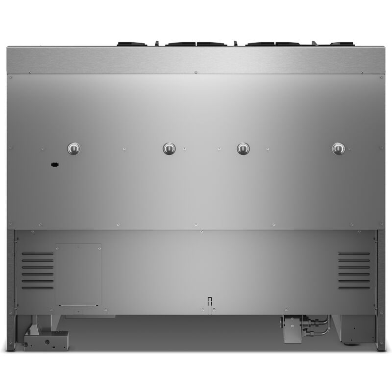 KitchenAid Commercial-Style 48 in. 6.3 cu. ft. Air-Fry True European Convection Double Oven Gas Range with 6 Sealed Burners & Griddle - Black Ore, , hires