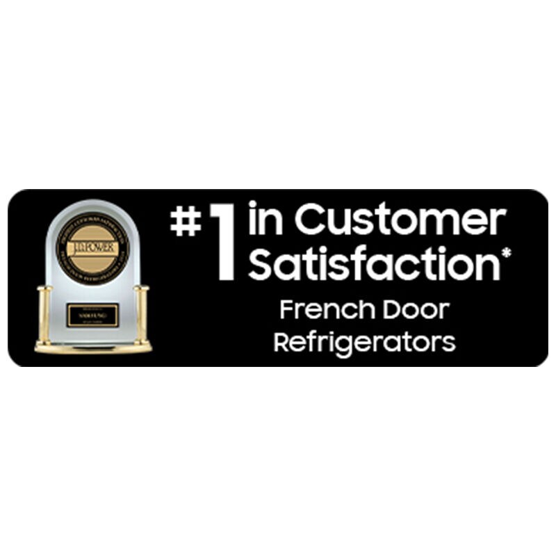 Samsung 36 in. 25 cu. ft. Smart Counter Depth French Door Refrigerator with Ice & Water Dispenser - Fingerprint Resistant Stainless, , hires