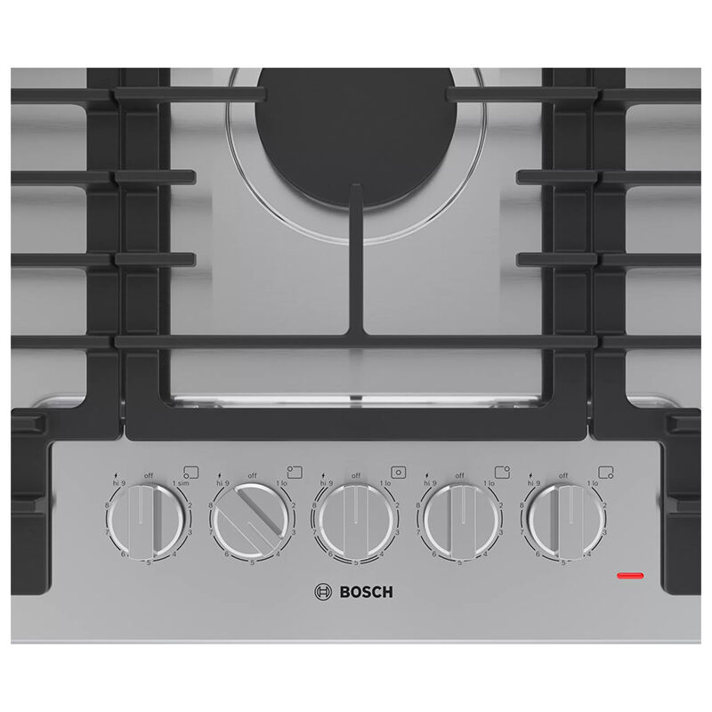 Bosch 500 Series 36" Gas Cooktop with 5 Sealed Burners Stainless