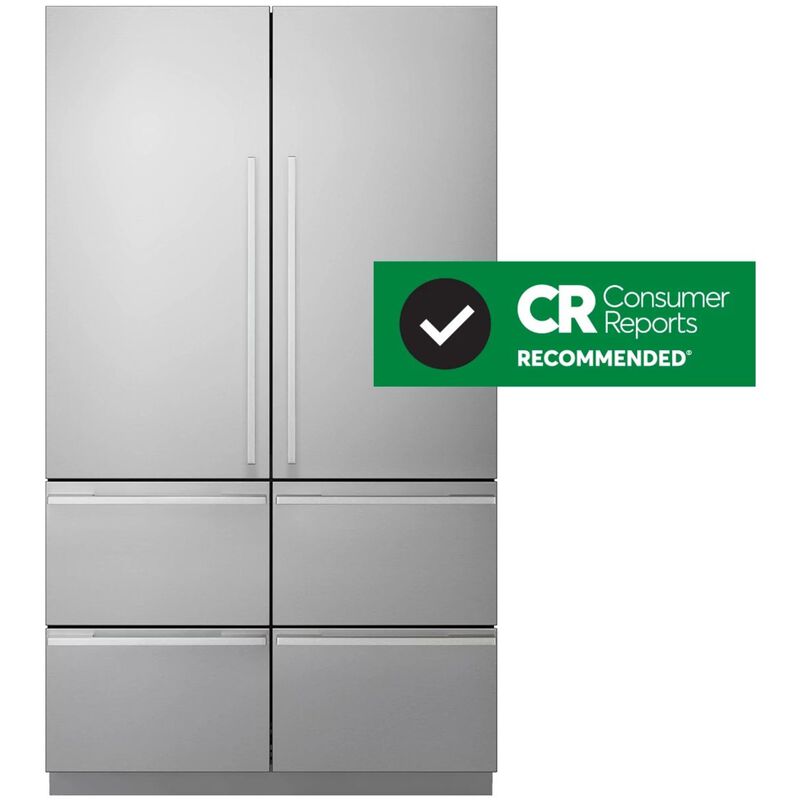 SKS 48 in. 26.0 cu. ft. Built-In Smart Counter Depth 6-Door French Door Refrigerator with Internal Water Dispenser - Stainless Steel, , hires