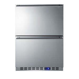 Summit 24 in. 3.4 cu. ft. Double Freezer Drawers with Digital Control - Custom Panel Ready, , hires