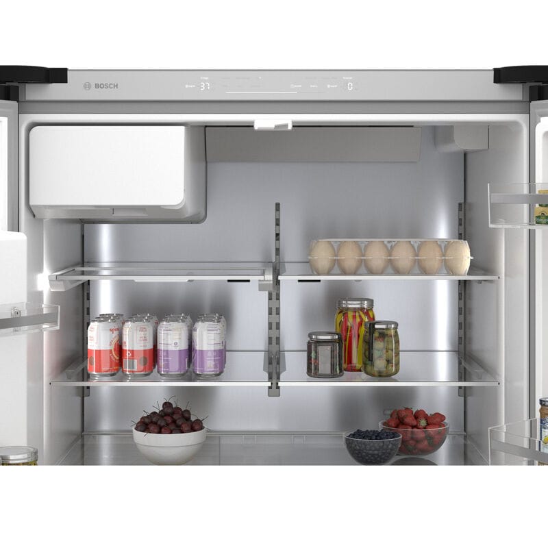 Bosch 500 Series 36 in. 26 cu. ft. Smart French Door Refrigerator with Ice & Water Dispenser - Black Stainless Steel, Black Stainless Steel, hires
