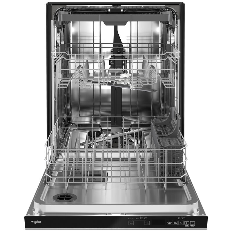Whirlpool 24 in. Top Control Dishwasher with 47 dBa Sound Level, 3rd-Rack & Pocket - Fingerprint Resistant Stainless, , hires