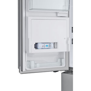 LG 36 in. 25.5 cu. ft. Smart Counter Depth French Door Refrigerator with External Ice & Water Dispenser, 4 types of Ice and Pocket Doors - PrintProof Stainless Steel, PrintProof Stainless Steel, hires