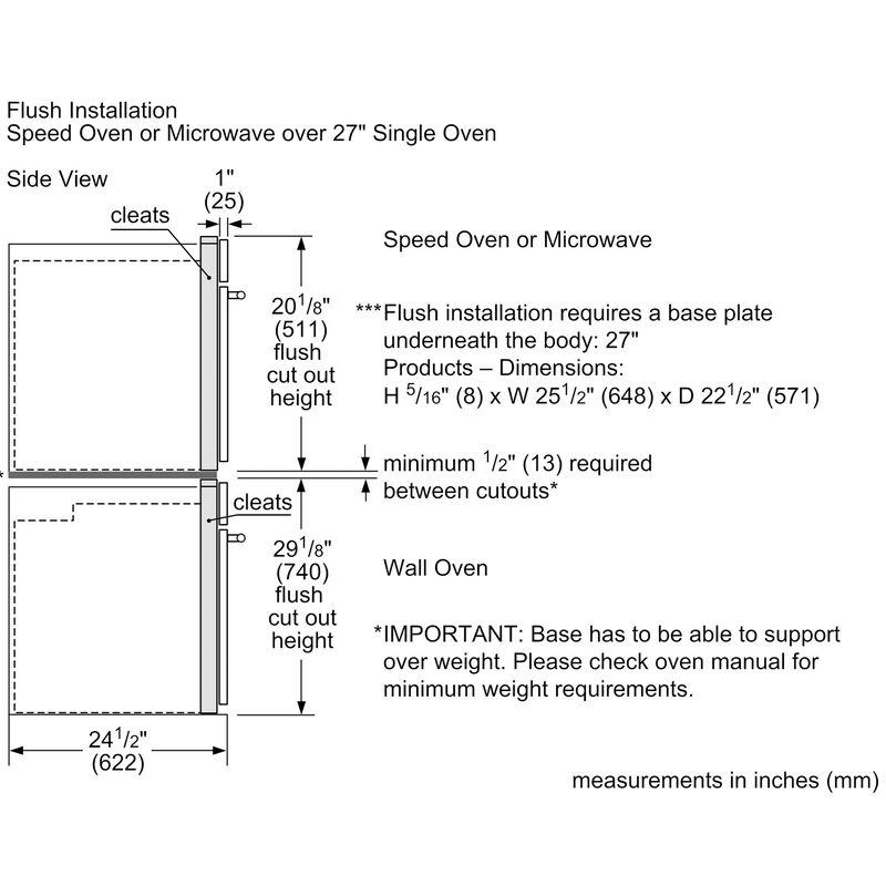 Bosch 500 Series 27 in. 1.6 cu. ft. 950W Built-In Microwave with Sensor Cooking - Stainless Steel, , hires