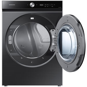 Samsung Bespoke 27 in. 7.6 cu ft. Smart Stackable Electric Dryer with Super Speed Dry, AI Smart Dial, Sensor Dry, Sanitize & Steam Cycle - Brushed Black, Brushed Black, hires