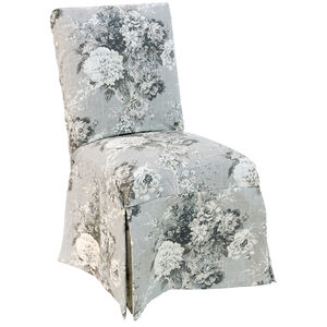 Skyline Furniture Slipcover Dining Chair in Linen Fabric - Ballad Bouquet Platinum, , hires