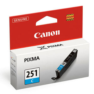 Canon Pixma 251 XL Cyan Replacement Printer Ink Cartridge, , hires