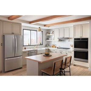 Whirlpool 30 in. 10 cu. ft. Smart Top Control Electric Double Wall Oven with Standard Convection - Fingerprint Resistant Stainless, , hires