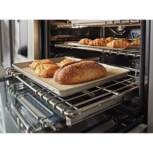 KitchenAid 48 in. 6.3 cu. ft. Smart Convection Double Oven Freestanding Dual Fuel Range with 6 Sealed Burners & Griddle - Black, , hires