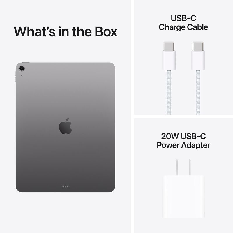 Apple - 13-inch iPad Air M3 chip Built for Apple Intelligence Wi-Fi 256GB - Space Gray, , hires