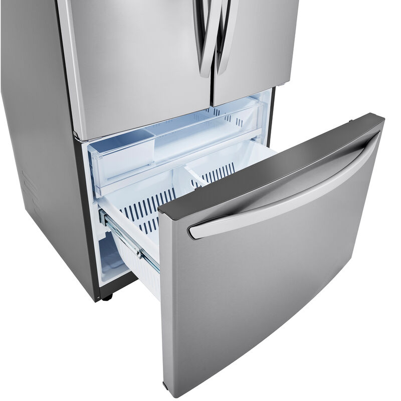 LG 36 in. 23.0 cu. ft. Counter Depth French Door Refrigerator with Ice Maker - PrintProof Stainless Steel, , hires