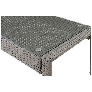 Hanover Chelsea 6-Piece Patio Furniture Seating Set with Glass Top Coffee Table & 2 Side Tables - Red, , hires