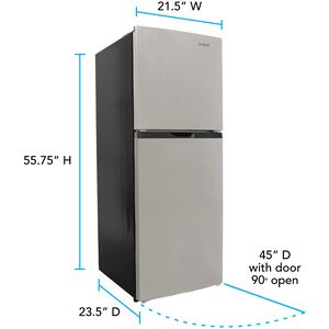 Avanti 22 in. 7 cu. ft. Top Freezer Refrigerator - Stainless Steel, , hires