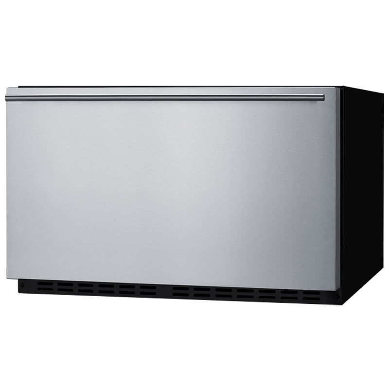 Summit 30 in. 2.5 cu. ft. Outdoor Single Refrigerator Drawer - Stainless Steel/Panel Ready, , hires