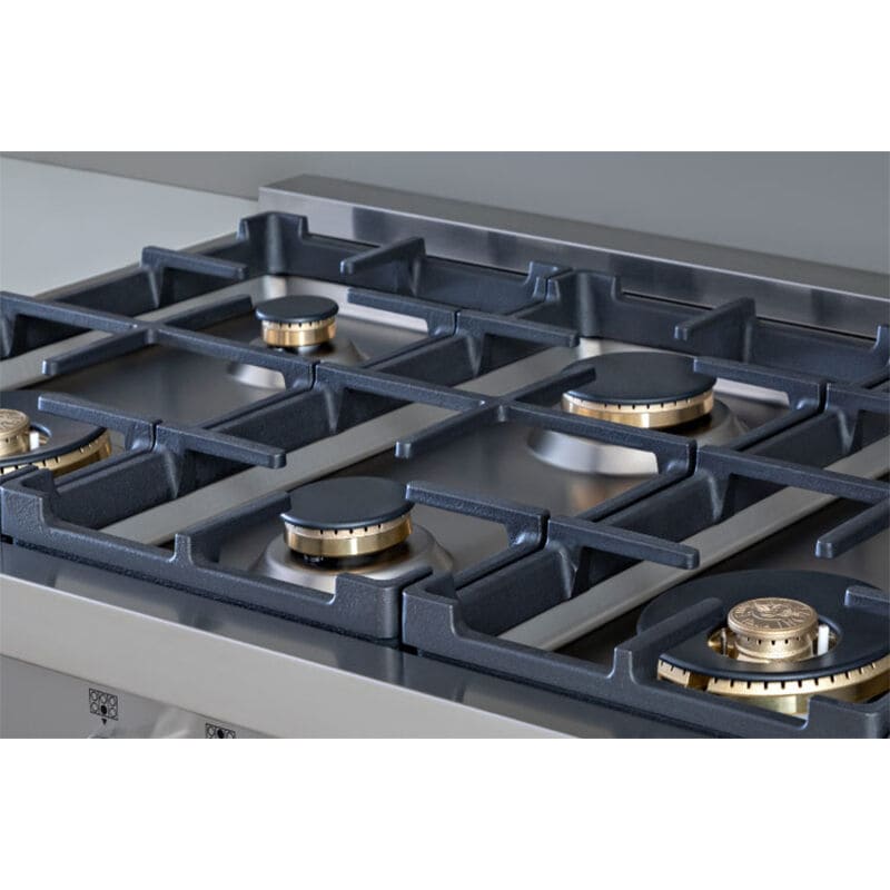 Bertazzoni Professional Series 36 in. 6-Burner LP Gas Rangetop with Simmer Burner & Power Burner - Stainless Steel, , hires