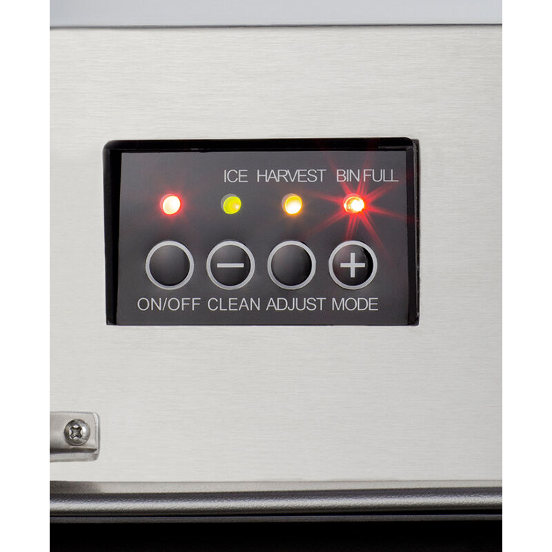 Summit 15 in. Built-In Undercounter Commercial-Use Ice Maker with 25 lb. Ice Storage, Auto-Defrost & Digital Control - Stainless Steel, , hires