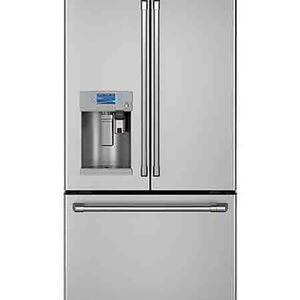 Cafe 36 in. 22.1 cu. ft. Smart Counter Depth French Door Refrigerator with External Ice & Water Dispenser - Stainless Steel, , hires