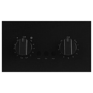 GE 21 in. 2-Burner Electric Cooktop with Simmer Burner - Black, , hires