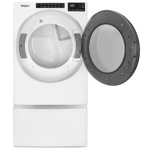 Whirlpool 27 in. 7.4 cu. ft. Stackable Gas Dryer with 36 Dryer Programs, 5 Dry Options, Sanitize Cycle, Wrinkle Care & Sensor Dry - White, White, hires