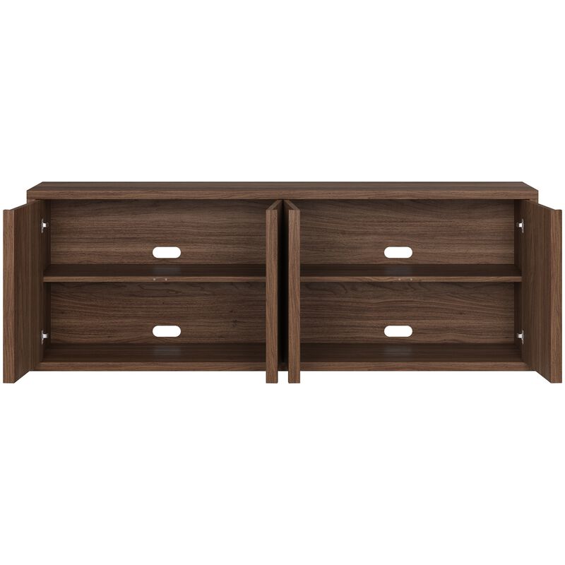 Preston & Cole Adaline 68" Wide TV Stand for TVs up to 75" - Satin Walnut, , hires
