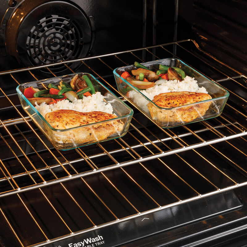 GE 30 in. 5.3 cu. ft. Smart Air Fry Standard Convection Slide-In Gas Range with 5 Sealed Burners & Griddle - White, , hires