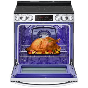 LG 30 in. 6.3 cu. ft. Smart Air Fry True European Convection Slide-In Electric Range with Radiant Burners - PrintProof Stainless Steel, , hires