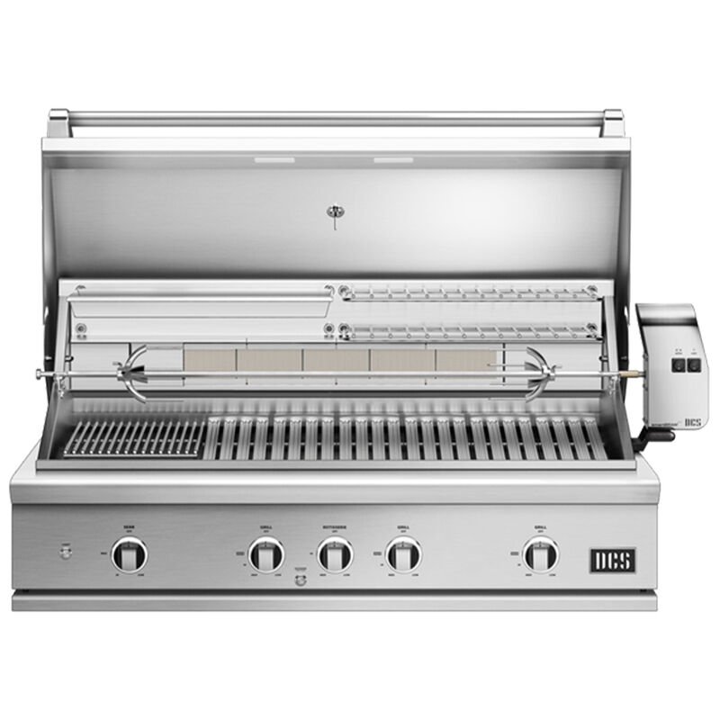 DCS Series 9 48 in. 3-Burner Built-In/Freestanding Liquid Propane Gas Grill with Rotisserie, Sear Burner & Smoke Box - Stainless Steel, , hires