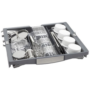 Bosch 800 Series 24 in. Top Control Smart Dishwasher with 42 dBa Sound Level, 3rd-Rack, CrystalDry & Pocket - Stainless Steel, Stainless Steel, hires