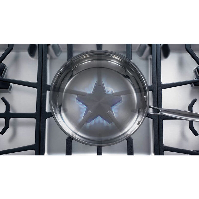 Thermador Masterpiece Series 36 in. 5-Burner Natural Gas Cooktop with Simmer Burner & Power Burner - Stainless Steel, , hires