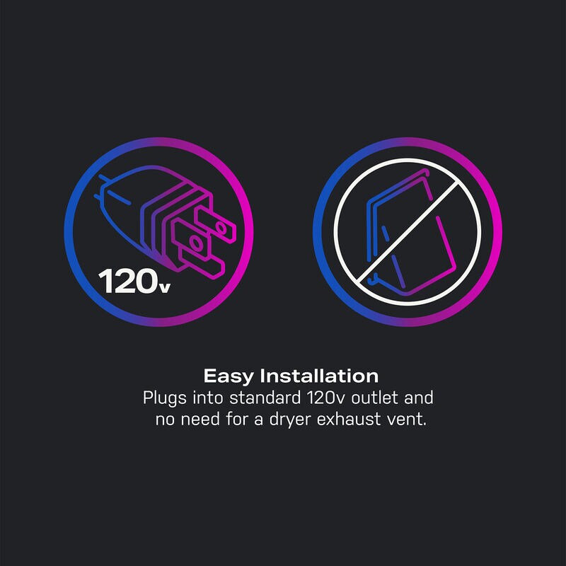 GE Profile 28 in. 4.8 cu. ft. UltraFast Smart Electric Front Load Ventless All-in-One Combo with Heat Pump, Sensor Dry, Sanitize & Steam Cycle - Carbon Graphite, , hires