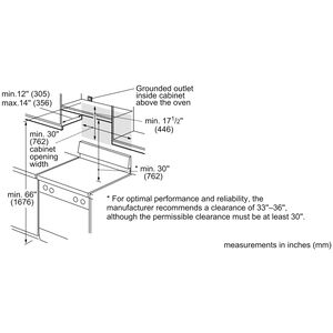 Bosch 500 Series 30 in. 2.1 cu. ft. 1100W Over-the-Range Microwave with 385 CFM & Sensor Cooking - Stainless Steel, , hires