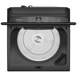 Whirlpool 27.375 in. 5.3 cu. ft. Top Load Washer with 2-in-1 Removable Agitator - Volcano Black, Volcano Black, hires