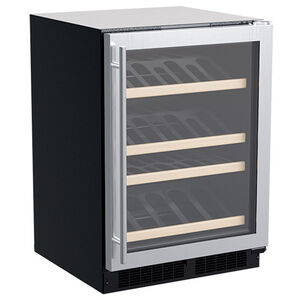 Marvel 24 in. Undercounter Wine Cooler with Single Zone & 27 Bottle Capacity - Stainless Steel, , hires